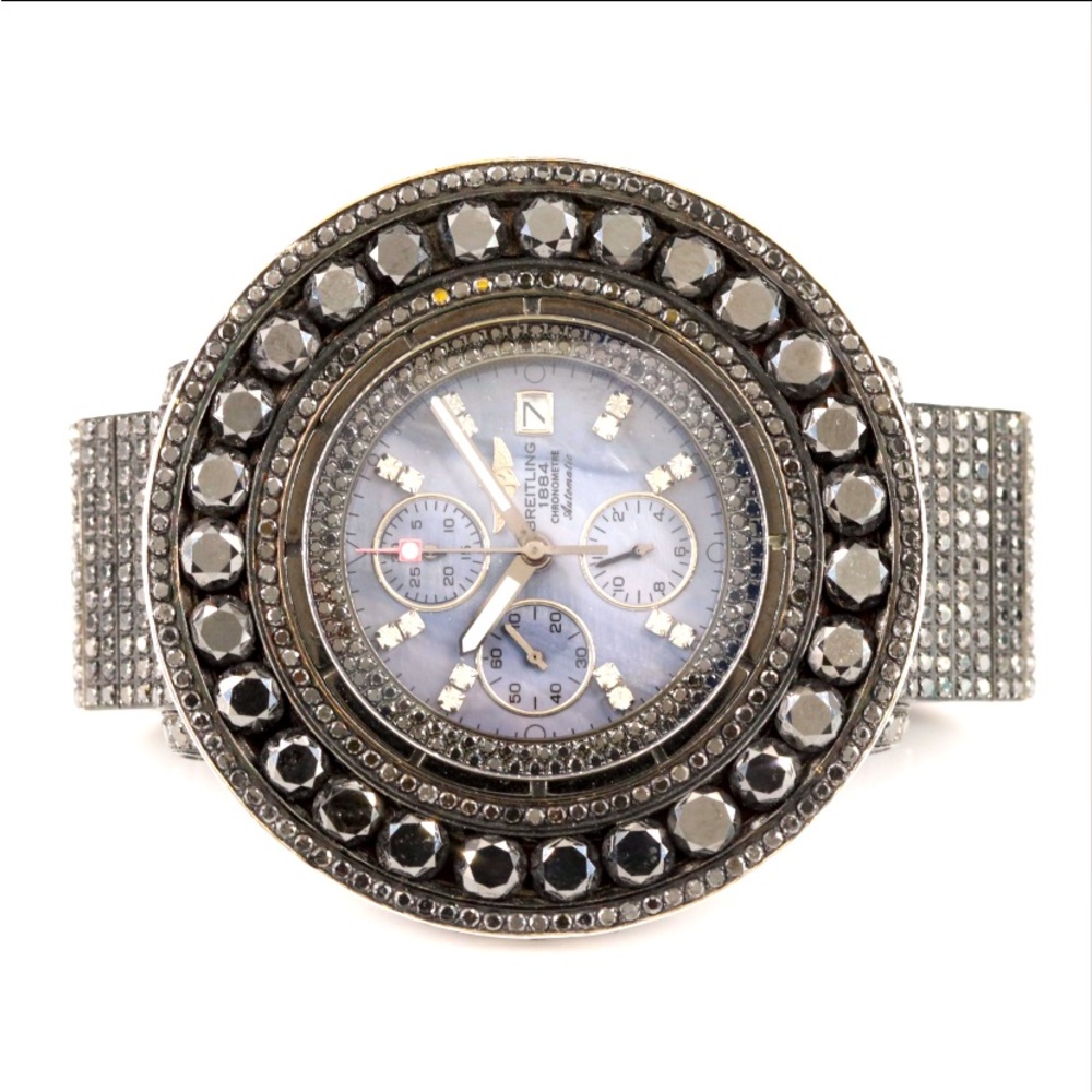 Breitling black diamond watch